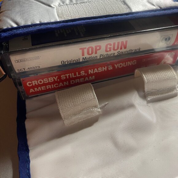 VINTAGE SONY CASSETTE HOLDER SILVER BLUE - Picture 7 of 7